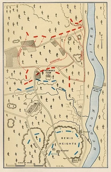 First battle of Freemans Farm, Saratoga NY, 1777