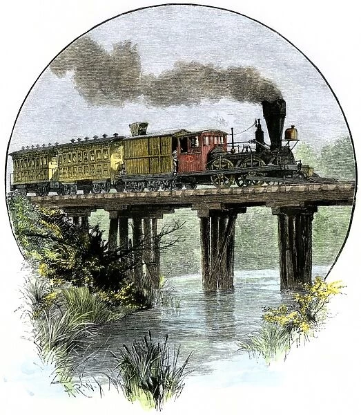 First train on the Camden & Amboy Railroad