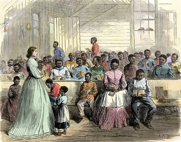 Freedmens school in Vicksburg, Mississippi, 1866