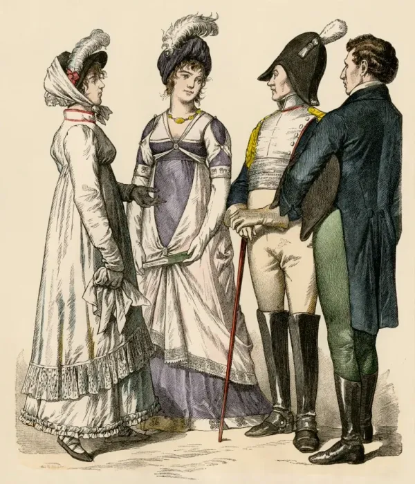 Framed Print : French Empire fashions Framed Print : French Empire fashions
