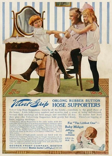 Garter advertisement, early 1900s