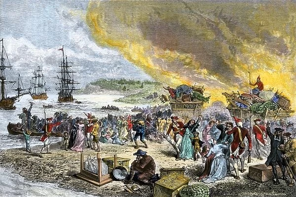 GCAN2A-00001. Deportation of the Acadians by the British, 1755.