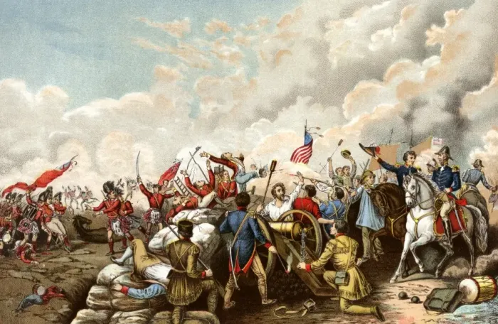 Framed Print : General Andrew Jacksons victory over the British at New Orleans in 1815 Framed Print : General Andrew Jacksons victory over the British at New Orleans in 1815