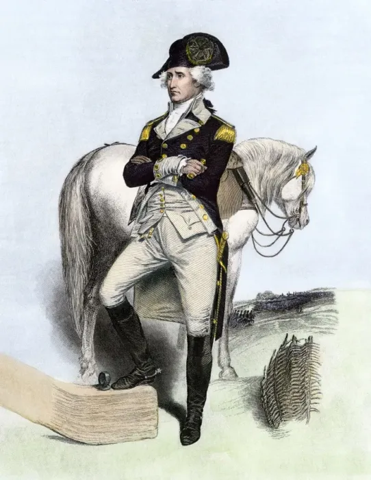 Framed Print : George Washington at the time of his taking command of the army Framed Print : George Washington at the time of his taking command of the army