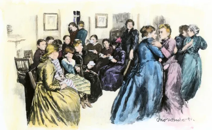 Framed Print : German Night, a social event for immigrants at Hull House in Chicago Framed Print : German Night, a social event for immigrants at Hull House in Chicago