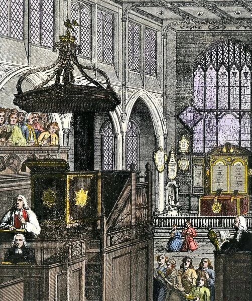 GGBR2A-00064. Saint Margarets Chapel, Westminster, circa 1700.