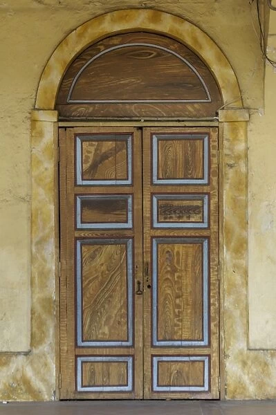 GLAT2D-00069. Door of the old cathedral in the Spanish colonial city of Cuenca, Ecuador.