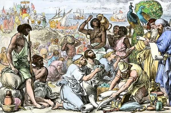 Hebrew traders in a Phoenician seaport
