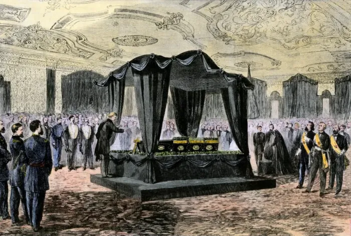 Framed Print : Henry Ward Beecher delivering the Lincoln funeral oration in the White House Framed Print : Henry Ward Beecher delivering the Lincoln funeral oration in the White House