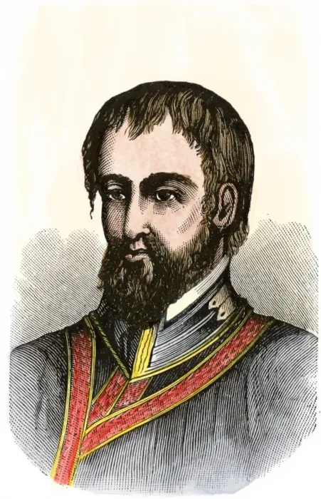 Framed Print : Hernando De Soto portrait
