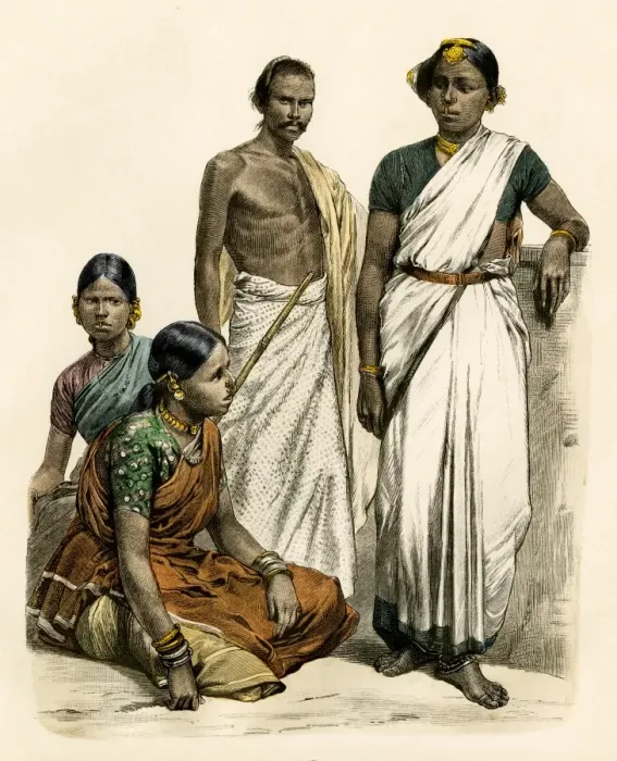 Framed Print : Hindu people of India, 1800s Framed Print : Hindu people of India, 1800s