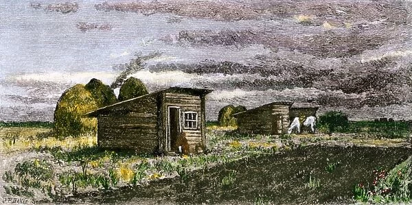 Homestead in Dakota Territory, 1800s