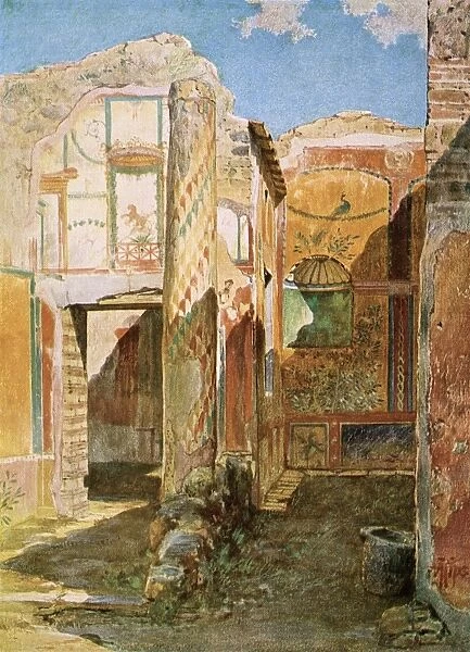 House interior from the ruins of Pompeii