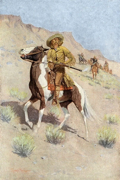 HSET2A-00013. The scout, a frontiersman employed by U.S