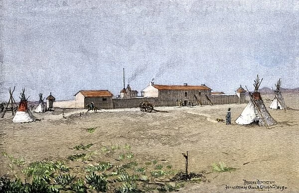 HSET2A-00102. Fort Laramie, Wyoming, in 1849.