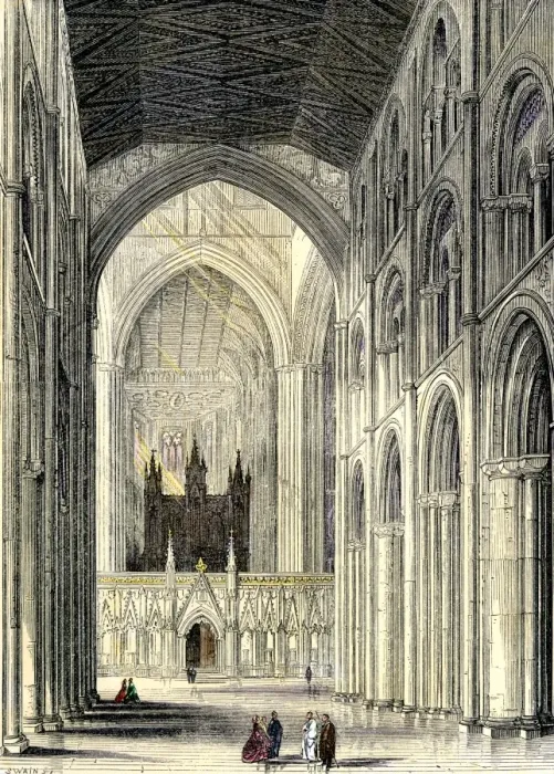 Framed Print : Interior of an English cathedral Framed Print : Interior of an English cathedral