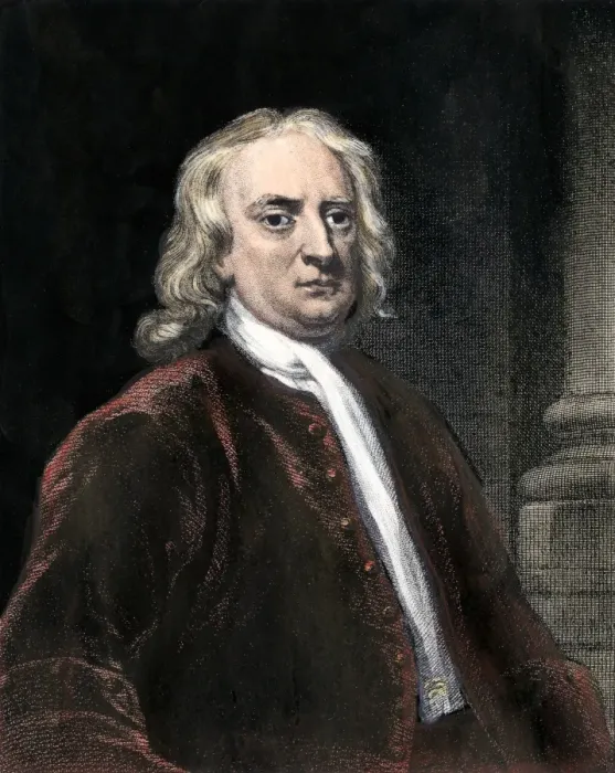 Framed Print : Isaac Newton. Hand-colored engraving from a portrait by Vanderbank Framed Print : Isaac Newton. Hand-colored engraving from a portrait by Vanderbank