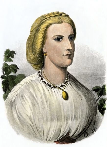 Isabel Burton as a young woman
