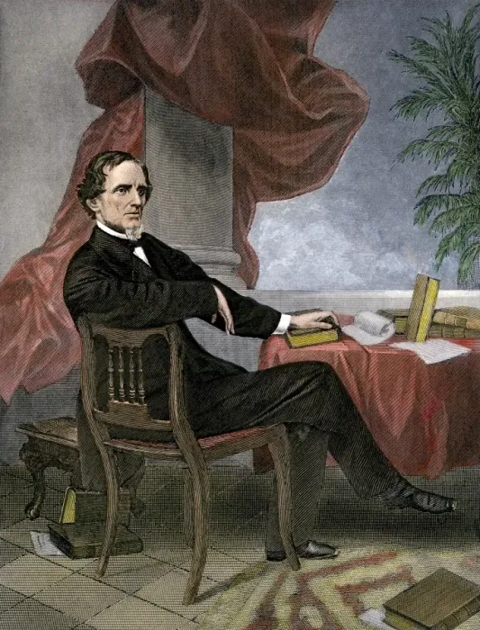 Framed Print : Jefferson Davis, President of the Confederate States of America