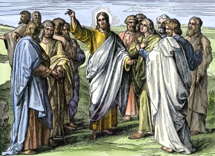 Framed Print : Jesus addressing the Apostles after the Resurrection Framed Print : Jesus addressing the Apostles after the Resurrection