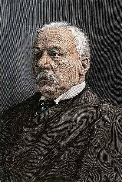 J.P. Morgan. Portrait of financier John Pierpont Morgan, 1890s.