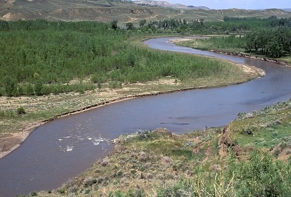 Judith River near its junction with the Missouri River, Montana