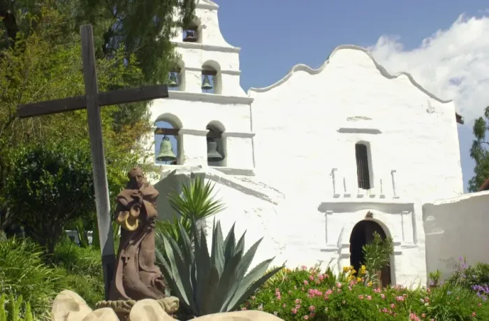 Framed Print : Junipero Serra statue at San Diego Mission Framed Print : Junipero Serra statue at San Diego Mission