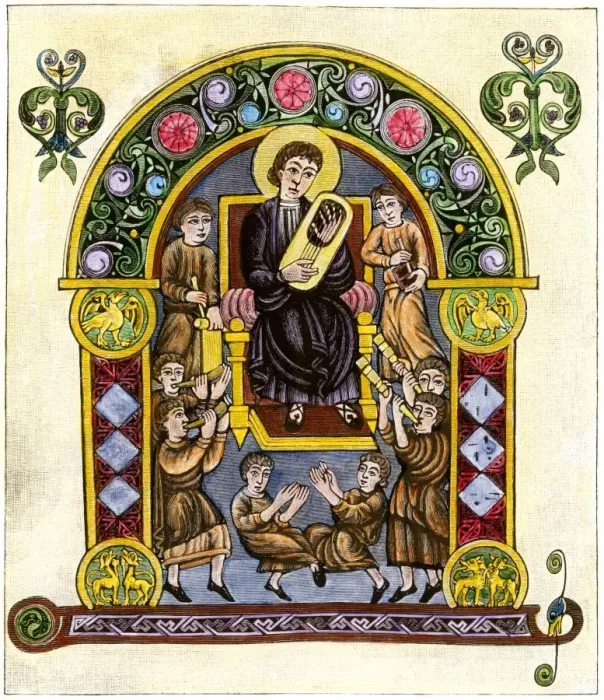 Framed Print : King David and his choir Framed Print : King David and his choir