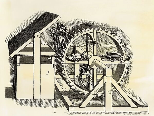 Leonardo da Vinci sketch for a siege machine