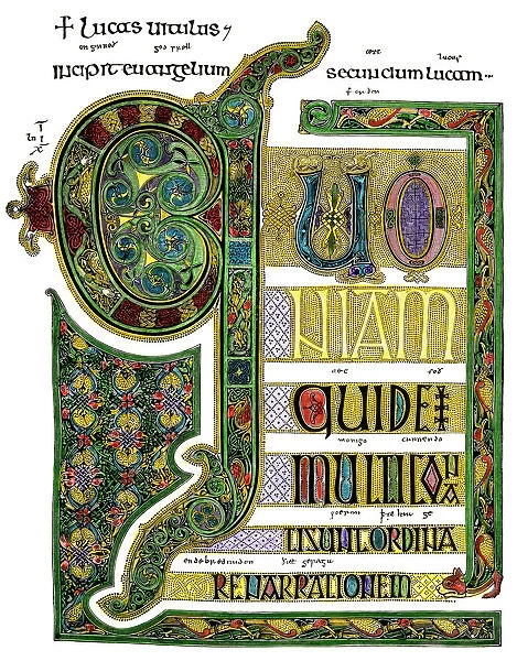 Lindisfarne Gospels page