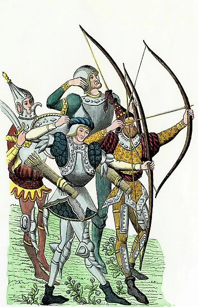 100 years War Agincourt 28mm Late Medieval Longbowmen historical unpainted