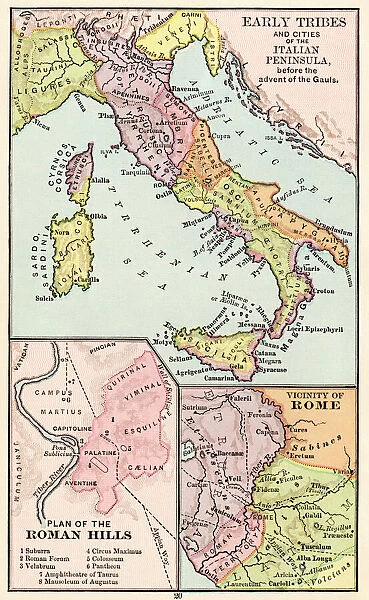 Maps of Italy in ancient times