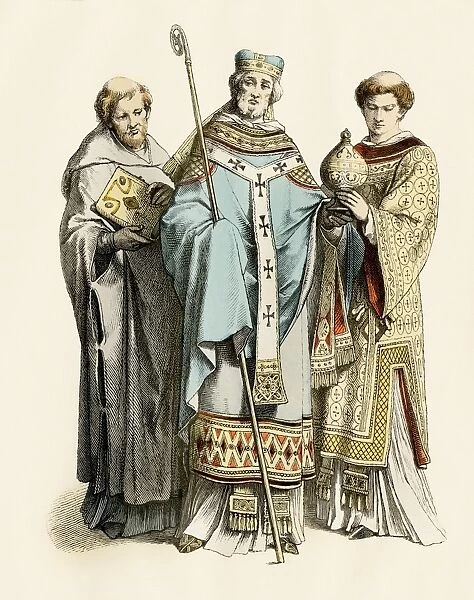 Medieval monk, archbishop and priest