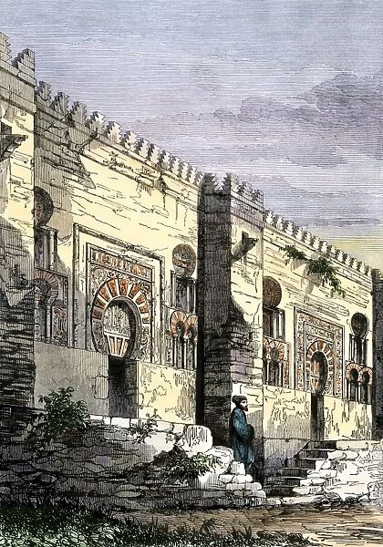 Medieval Moorish mosque of Cordova, Spain