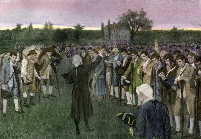 Framed Print : Minutemen assembling on Cambridge Common the night before the Battle of Bunker Framed Print : Minutemen assembling on Cambridge Common the night before the Battle of Bunker