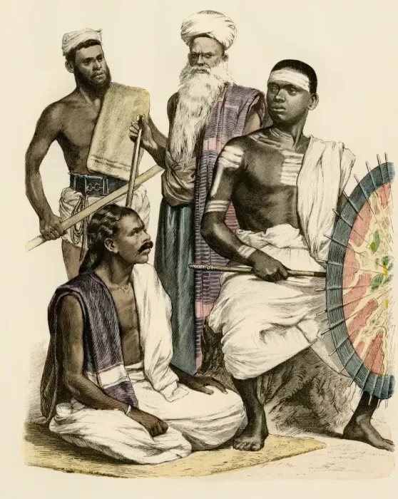 Framed Print : Muslim people of India, 1800s Framed Print : Muslim people of India, 1800s