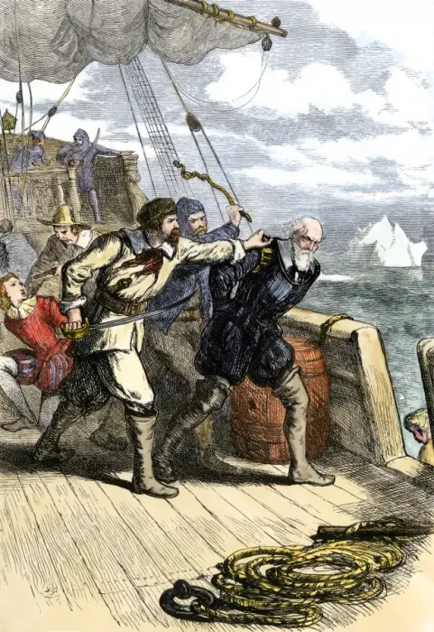Framed Print : Mutineers send Henry Hudson Framed Print : Mutineers send Henry Hudson