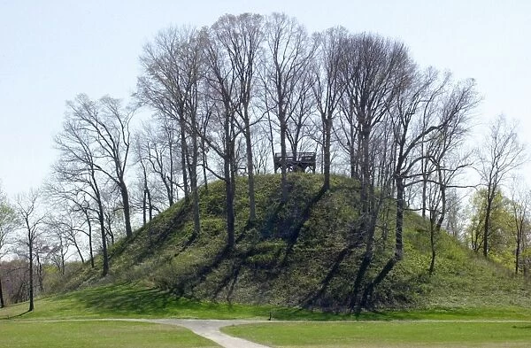 NATI2D-00285. Sauls Mound, 72 feet high, one of the Pinson Mounds