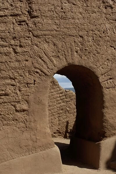 NATI2D-00491. Doorway of Spanish mission at Pecos Pueblo