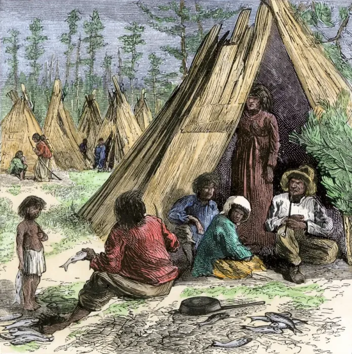 Framed Print : Native American rancheria Framed Print : Native American rancheria