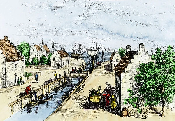 New Amsterdam canal, 1600s
