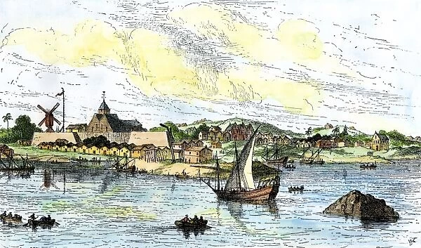 New Amsterdam, mid-1600s