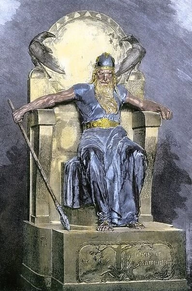 Odin on his throne (Print #5883035) Framed Photos, Wall Art, Posters