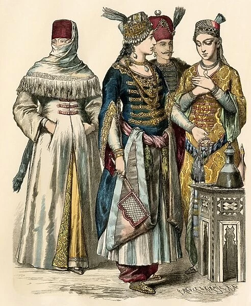 Ottoman Turks from the upper class, 1700s