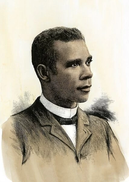 PBLA2A-00007. Booker T. Washington, president of Tuskegee Normal School, 1890s.