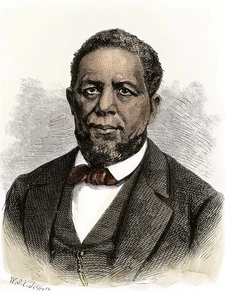 PBLA2A-00009. Hiram R. Revels, first black elected to the US Senate, 1870.