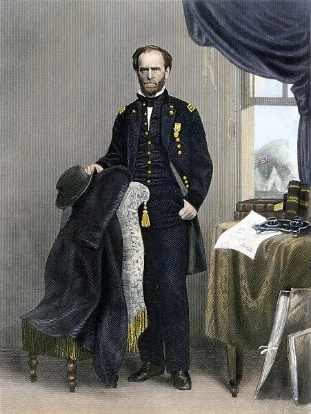 PCWR2A-00020. Union General William Tecumseh Sherman in his Civil War uniform.