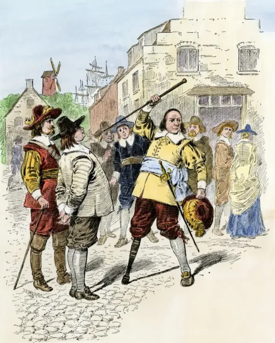 Framed Print : Peter Stuyvesant in New Amsterdam