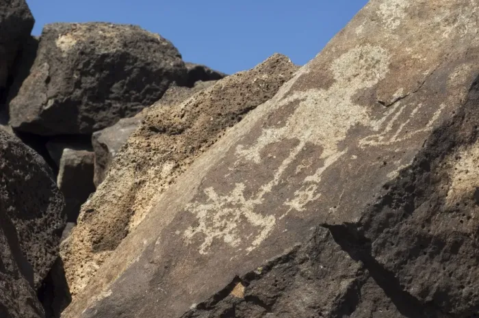 Framed Print : Petroglyph near Albuquerque, New Mexico