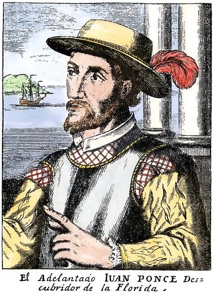 PEXP2A-00022. Spanish conquistador Juan Ponce de Leon.